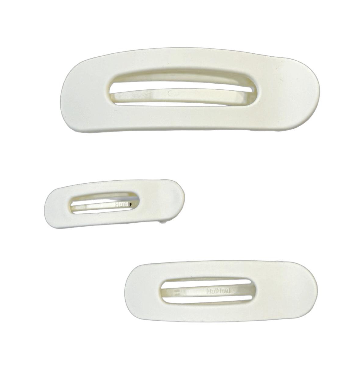 Mixed Size Flat Lay Clip Set - Cream - Cream