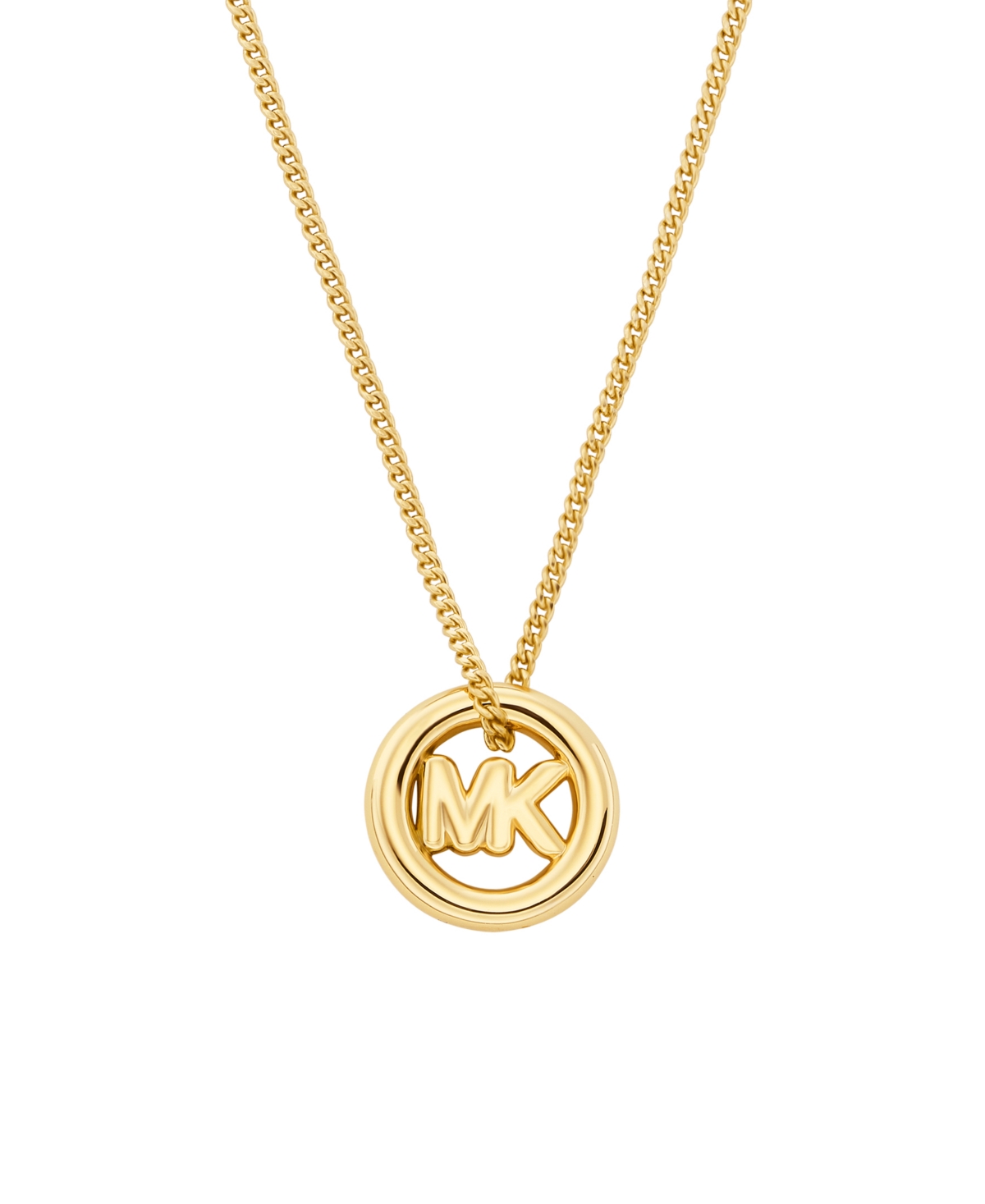 Logo Pendant Necklace - Gold
