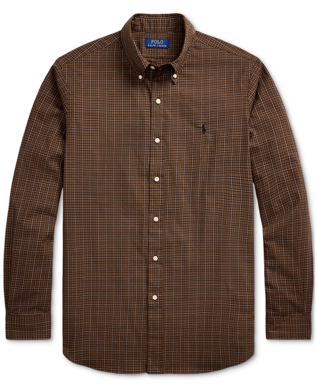Polo Ralph Lauren Men's Classic-fit Plaid Twill Shirt In Brown