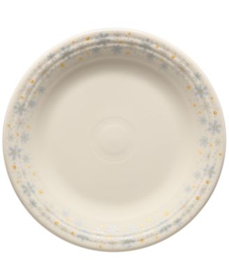 Fiesta - Linen Snowflakes Classic Rim Dinner Plate