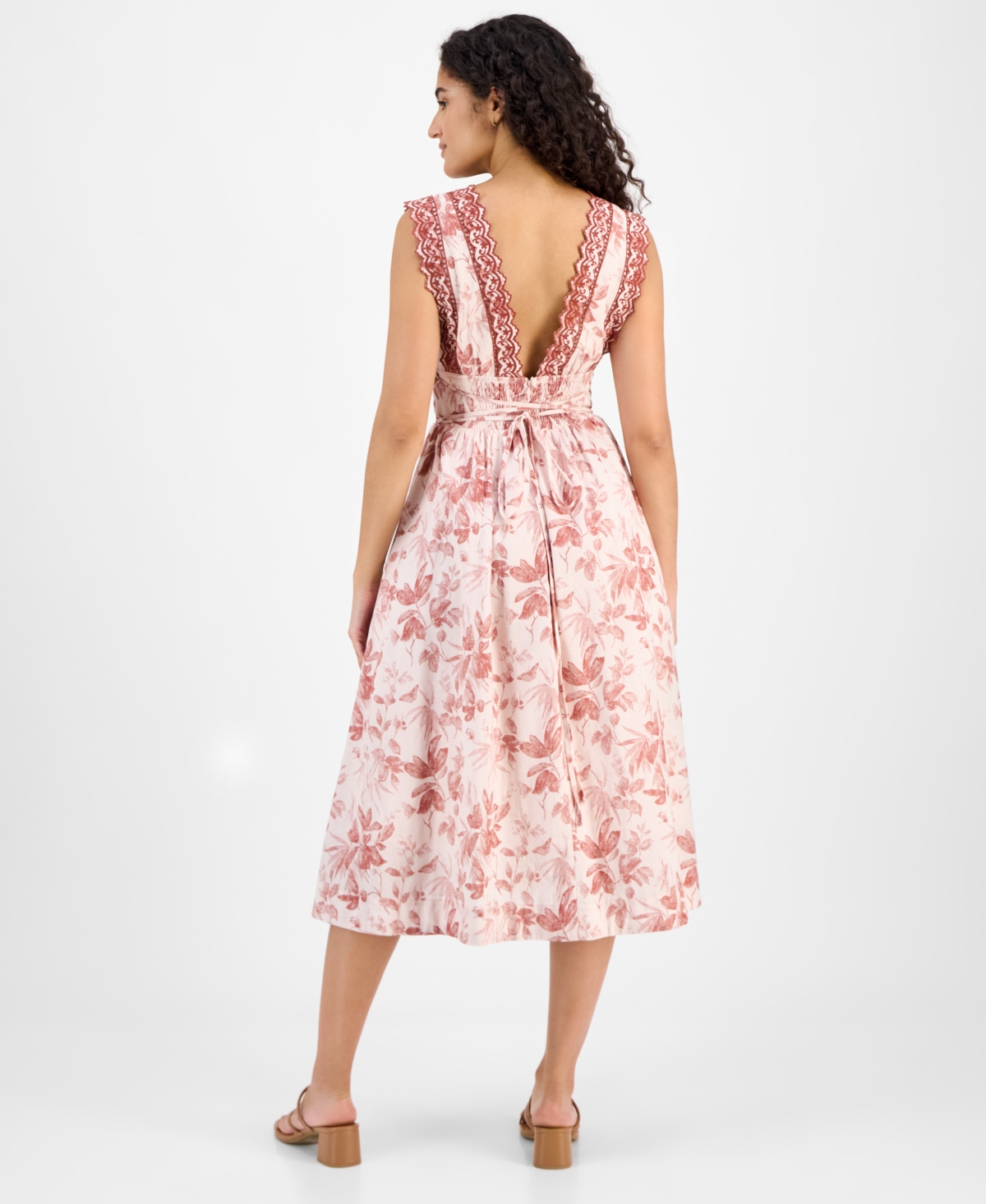 En Saison Women's Sedona Midi Dress In Pink