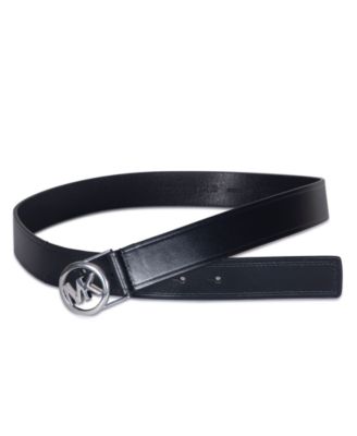 Micheal Kors Women's Embossed Logo Leather Belt
