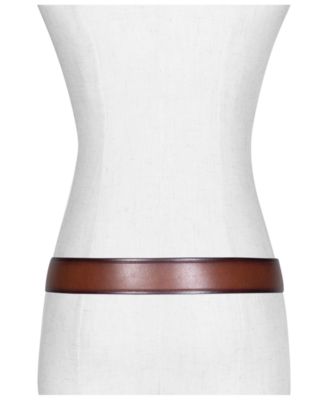 Micheal Kors Women's Embossed Logo Leather Belt