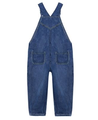 Toddler and Little Girls 2-Piece T-Shirt and Denim Overall Set