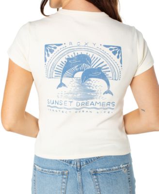 Juniors' Sunset Dreams 90S Cotton Baby T-Shirt
