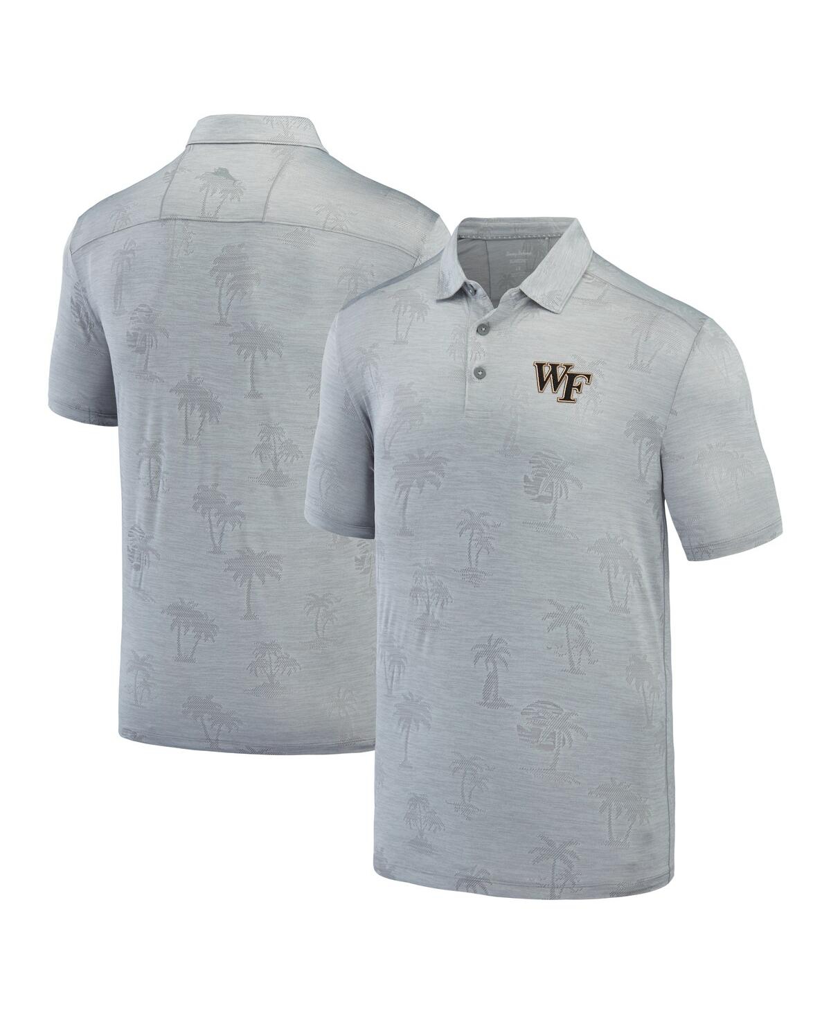 Men's Gray Wake Forest Demon Deacons Sport Palm Coast Palmera IslandZone Polo Shirt - Gray