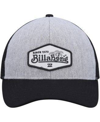 Men's Heather Gray/Black Walled Trucker Adjustable Snapback Hat