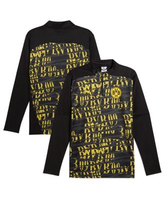 Puma - Men's&nbsp;Black Borussia Dortmund 2024/25 Pre-Match Quarter-Zip Sweatshirt