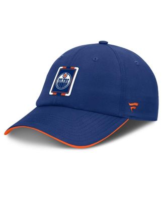 Fanatics - Men's Royal/Orange Edmonton Oilers Authentic Pro Ripstop Adjustable Hat