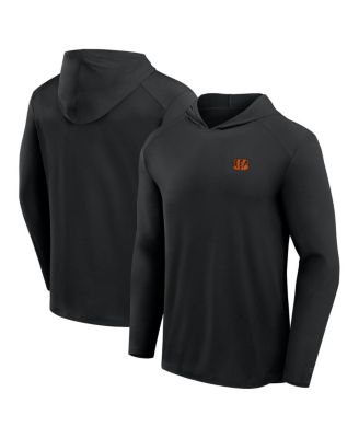 Fanatics - Men's Gray Cincinnati Bengals Front Office Power Mono Long Sleeve Hoodie T-Shirt