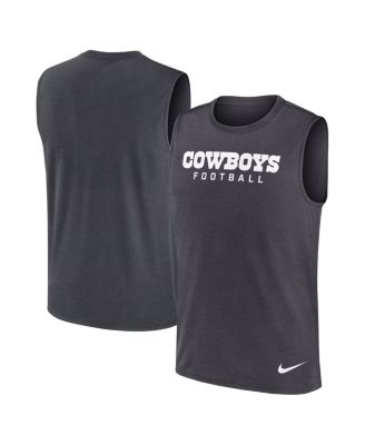 Nike - Men's Charcoal Dallas Cowboys Primetime Legend Performance Muscle Tank Top