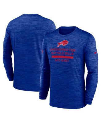 Nike - Men's Royal Buffalo Bills Sideline Velocity Performance Long Sleeve T-Shirt