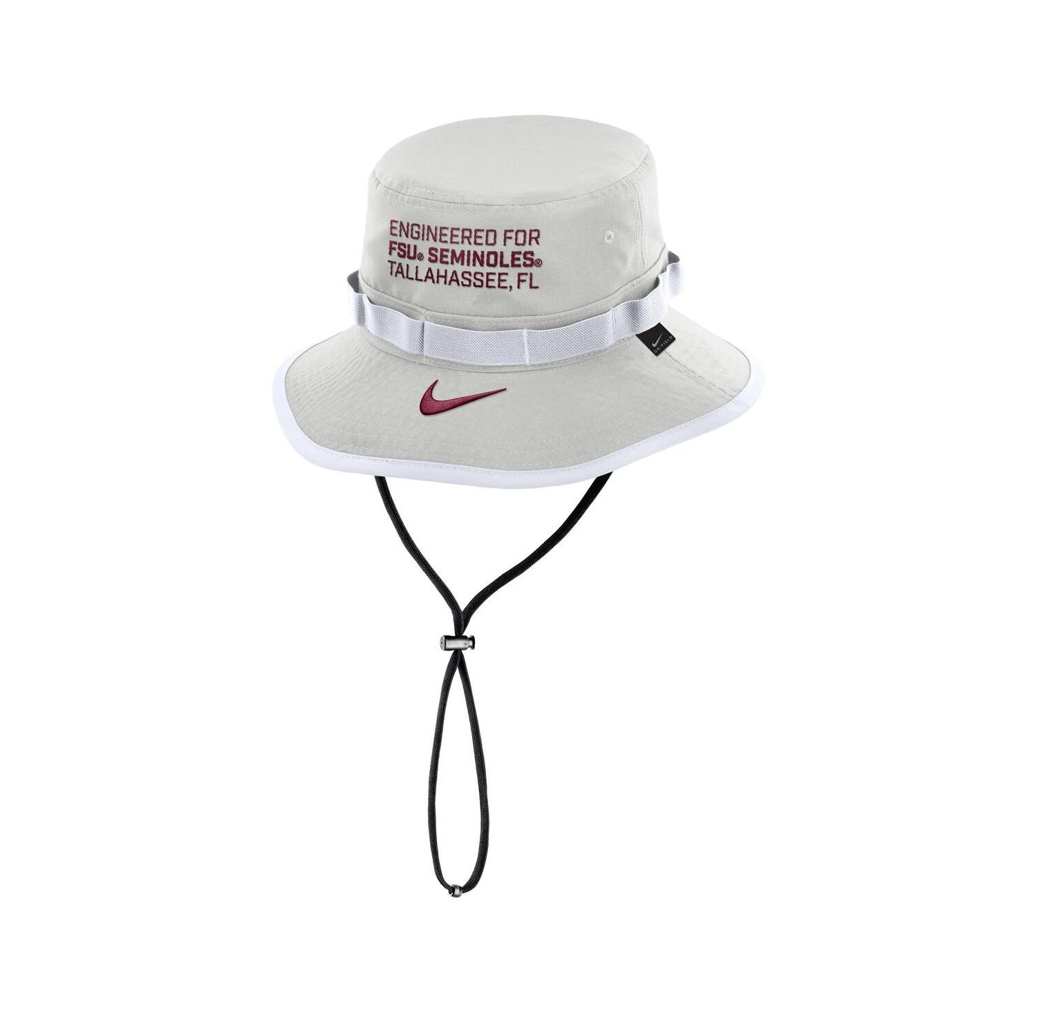 Men's Gray Florida State Seminoles 2025 Sideline Apex Boonie Bucket Hat