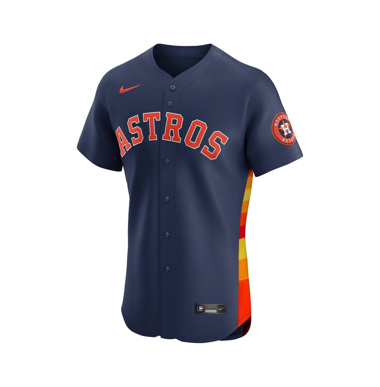 Мужской топ Nike Navy Houston Astros Alternate 2 Elite Jersey — фото 2