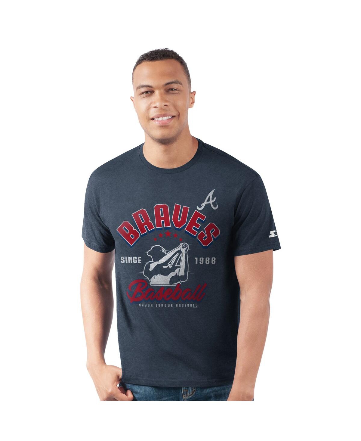 Men's Navy Atlanta Braves Prime Time Batter T-Shirt - Navy