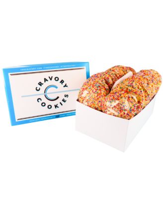 The Cravory - Birthday Cake Cookies Gift Box, 24 Cookies