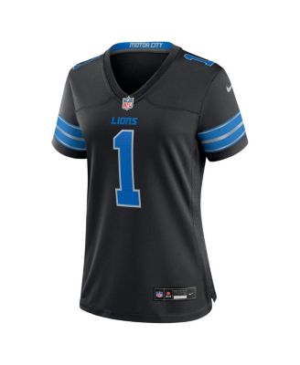 Women's Jameson Williams Black Detroit Lions 2nd Alternate Game Player Jersey