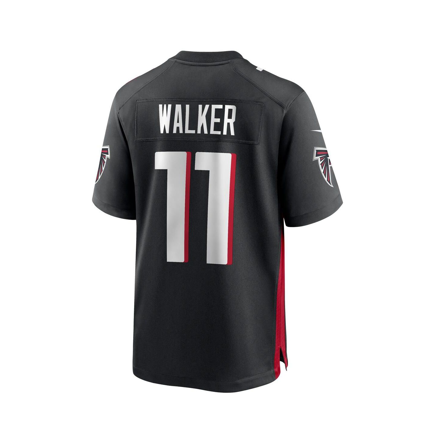Мужской топ Nike Jalon Walker Black Atlanta Falcons 2025 NFL Draft First Round Pick Game Jersey — фото 3