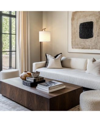 Montage 62" LED Arc Floor Lamp with Hanging Drum Shade