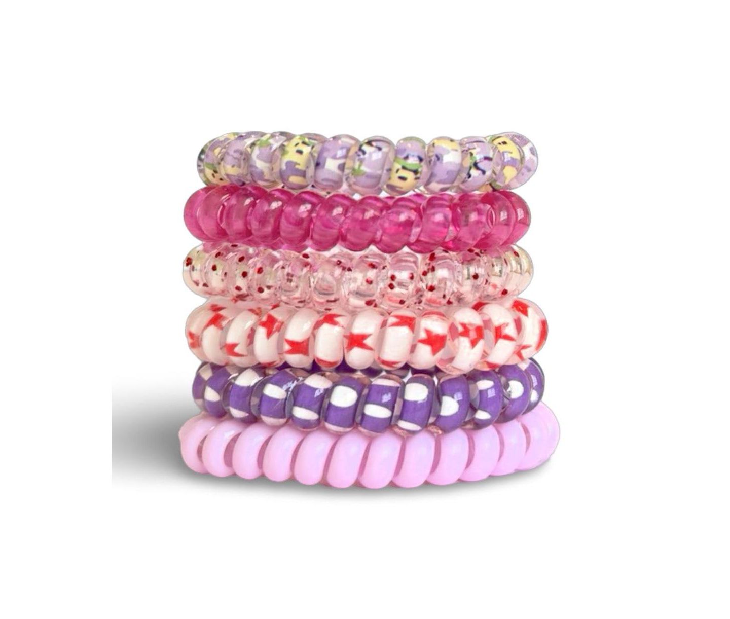 Женские аксессуары для волос Headbands of Hope Hair Tie Set - Purple Prints, цвет: Фиолетовый — фото 1