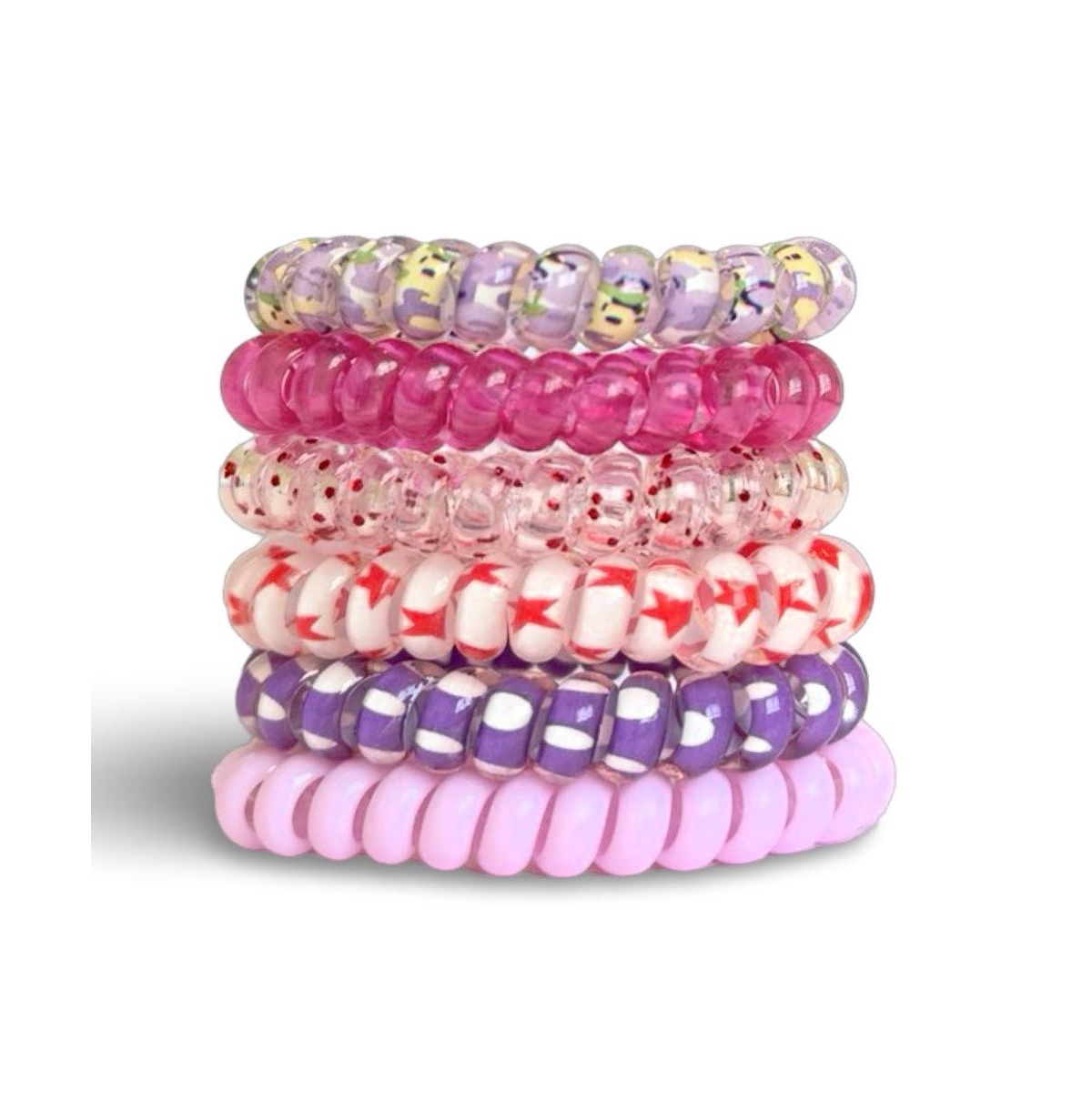 Hair Tie Set - Purple Prints - Purple
