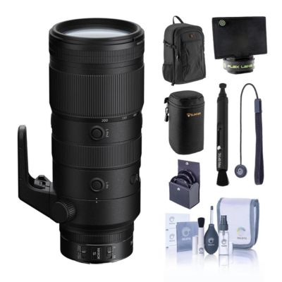 NIKKOR Z 70-200mm f/2.8 VR S Lens, Bundle with Alpine Backpack, 77mm Essentials Filter Kit, Lens Cleaner, Lens Case, Lens Shade, Cleaning Kit,