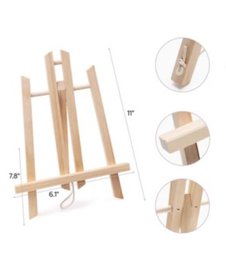 58-PC Acrylic Paint Set - 36 Colors (12ml) Acrylic Craft Paint, With Apron, Easel, 4 Canvases, 10 Brushes, and More