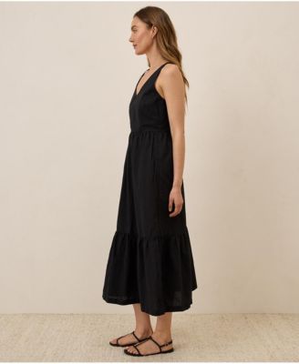 Women's Organic Cotton Canopy Linen Blend Easy Tank Dress