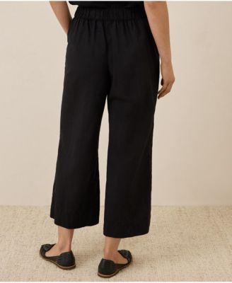 Women's Organic Cotton Canopy Linen Blend Pleated Trouser