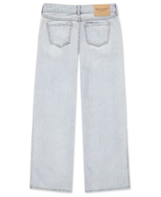 Girls Low-Rise Embroidered Baggy Jeans