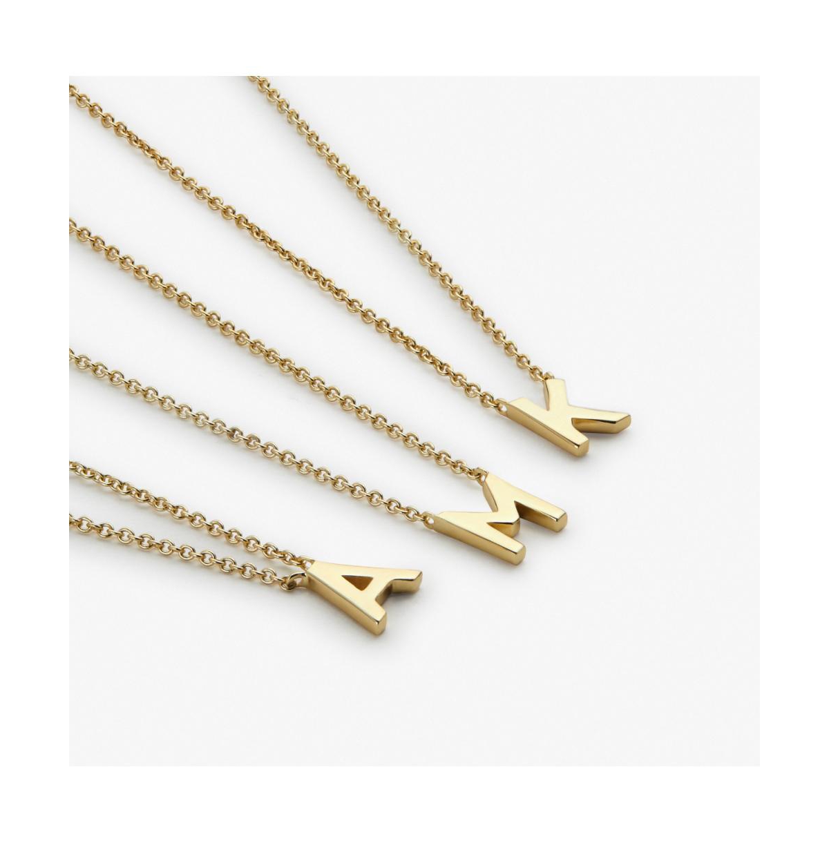 Gold Initial Necklace - Letter Necklace - Gold initial - letter k