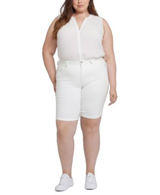 Plus Size Briella Roll Cuff Denim Shorts