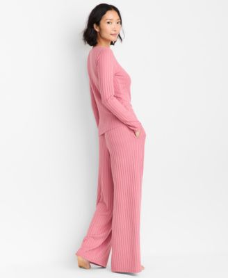 Women's Soft Rib-Knit Pajama Set, XS-3X, Macy's Exclusive