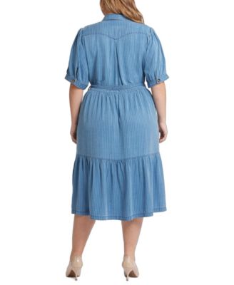 Plus Size Kate Elbow Ruffle Sleeve Dress