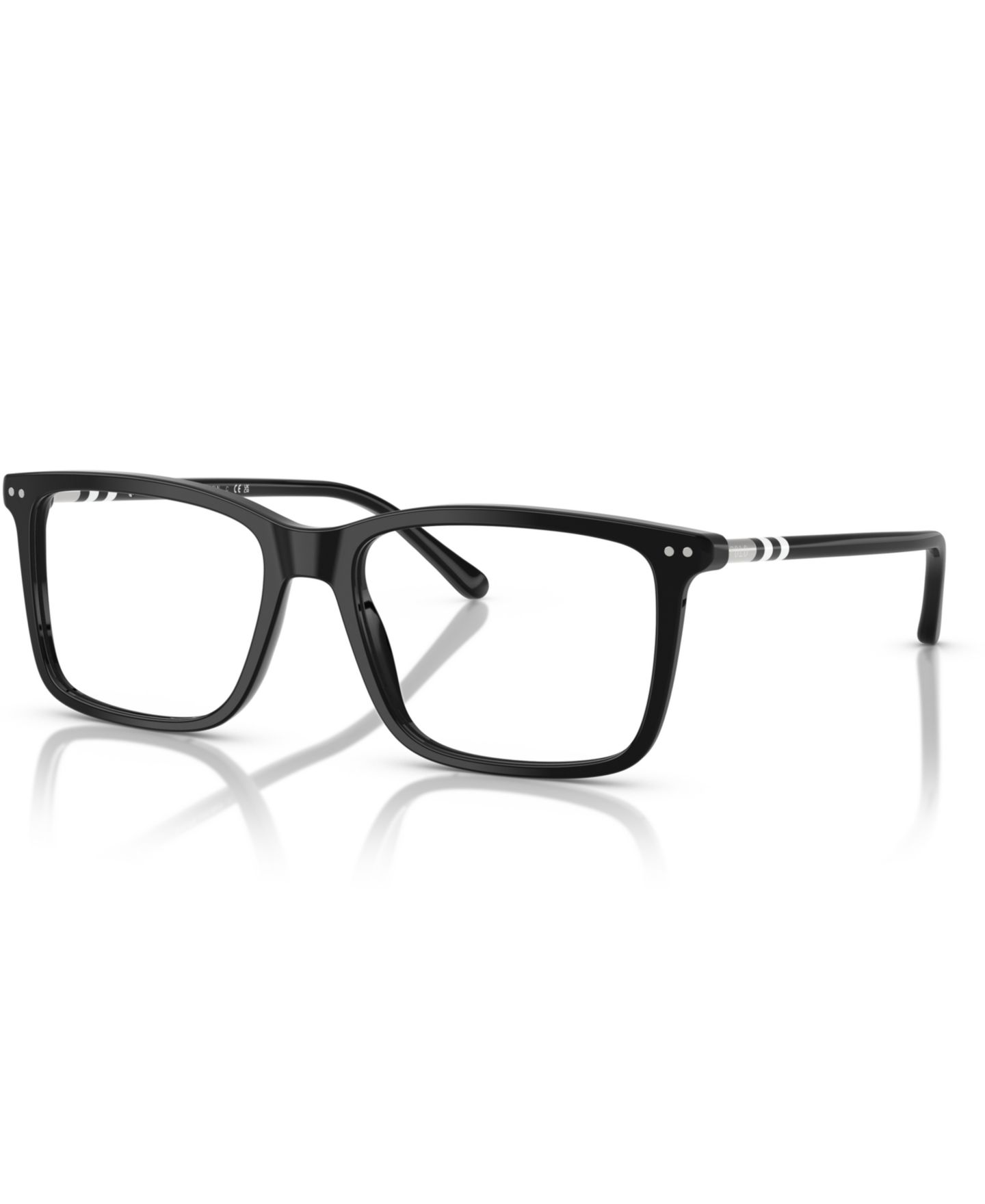 Мужские очки Polo Ralph Lauren Man Rectangle Plastic PH2287 Eyeglasses, цвет: Блестящий чёрный — фото 1