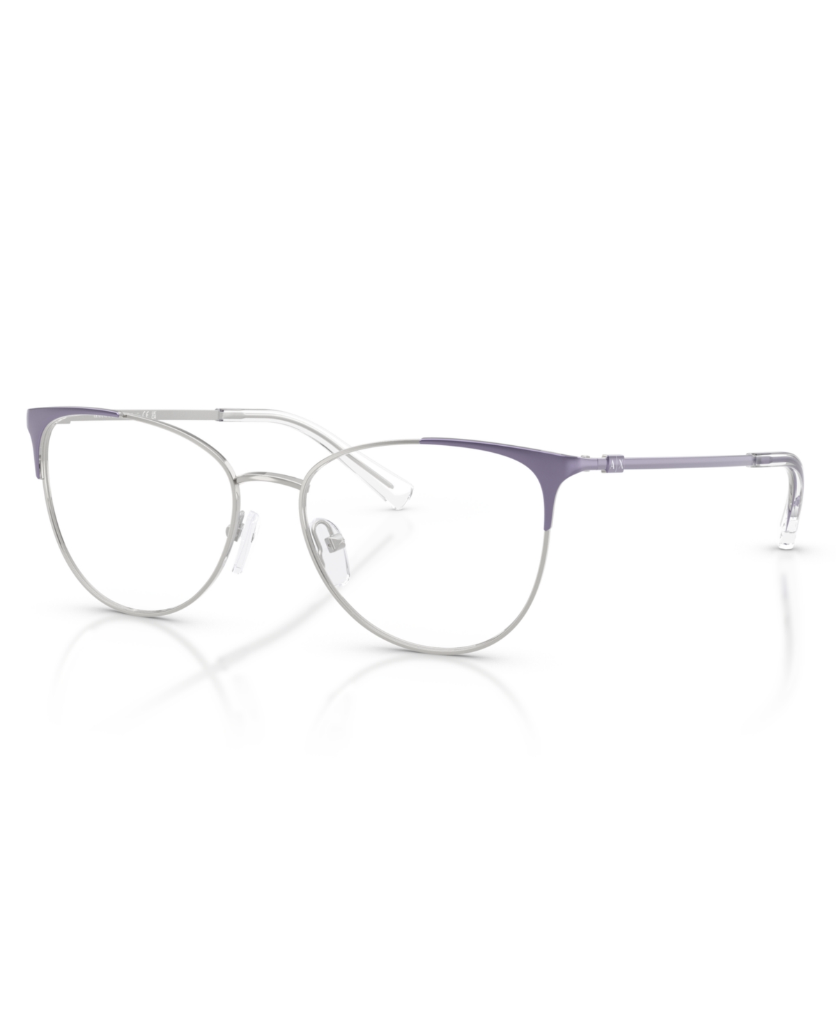 Women's Cat Eye Eyeglasses, AX1034 - Shiny Metallic Violet