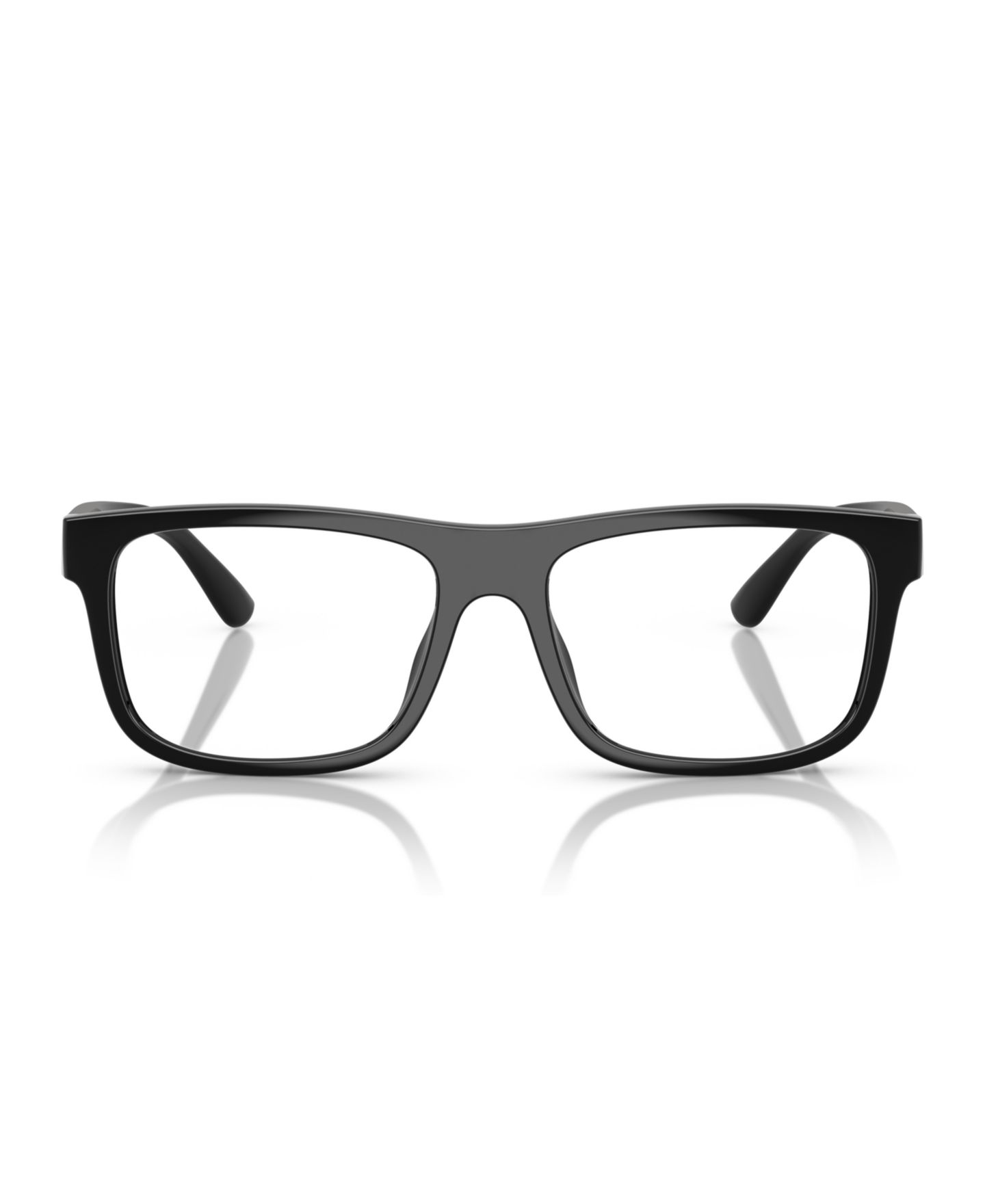Мужские очки Polo Ralph Lauren Man Rectangle Plastic PH2290U Eyeglasses, цвет: Блестящий чёрный — фото 2