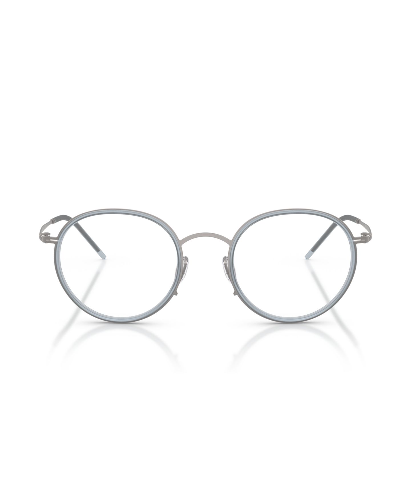 Мужские очки Giorgio Armani Man Round Metal AR5155 Eyeglasses, цвет: Графитовый — фото 2