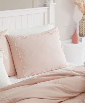 Sasha Bows Embroidered 2-Pc. Comforter Set, Twin