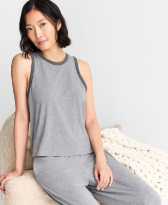 State of Day - Women's Solid Knit Tank Pajama Set