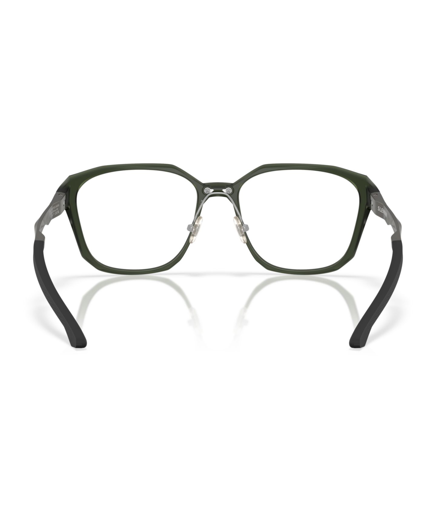 Мужские очки Celine Oakley Man Square Plastic OX8193 Slender Eyeglasses, цвет: Оливковый чернильный — фото 4