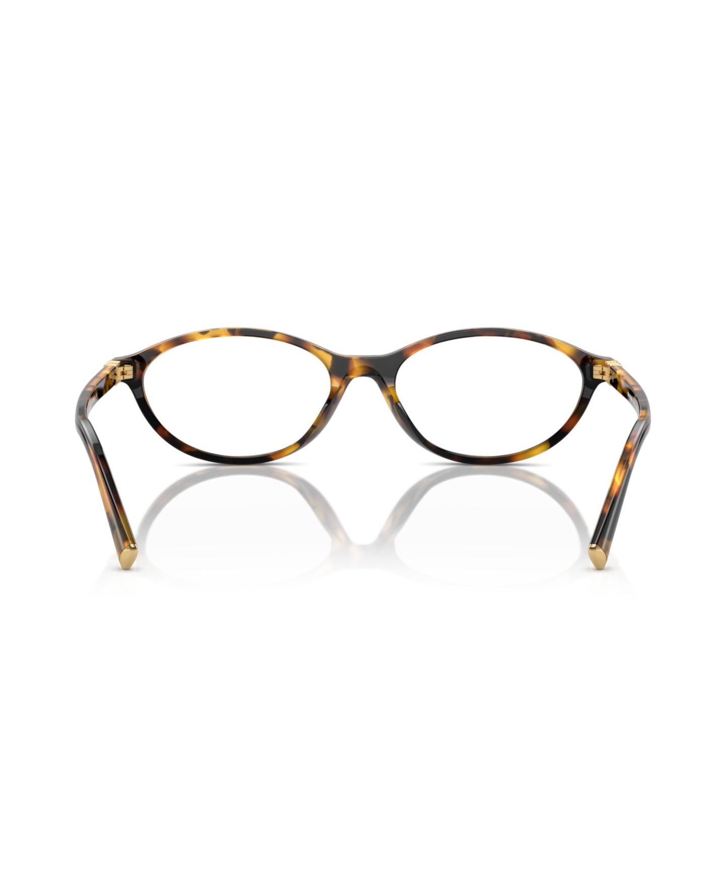 Женские очки MIU MIU Woman Oval Plastic MU 09XVF Eyeglasses, цвет: Медовый гавана — фото 4