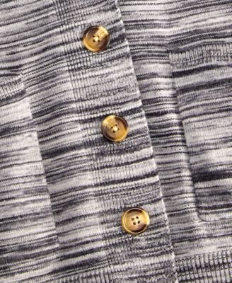 Women's Multicolored Rib-Knit Cardigan, Macy's Exclusive