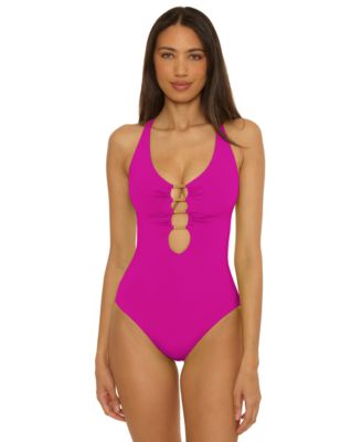 Becca - Women's Color Code Cut-Out One-Piece Swimsuit