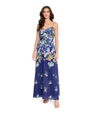 Tahari ASL - Women's Printed Sleeveless Ball Gown