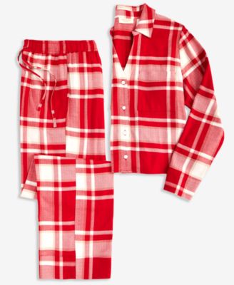 Women's Flannel Pajama Set, Macy's Exclusive