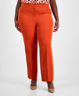 Plus Size Mid-Rise Bell-Bottom Pants