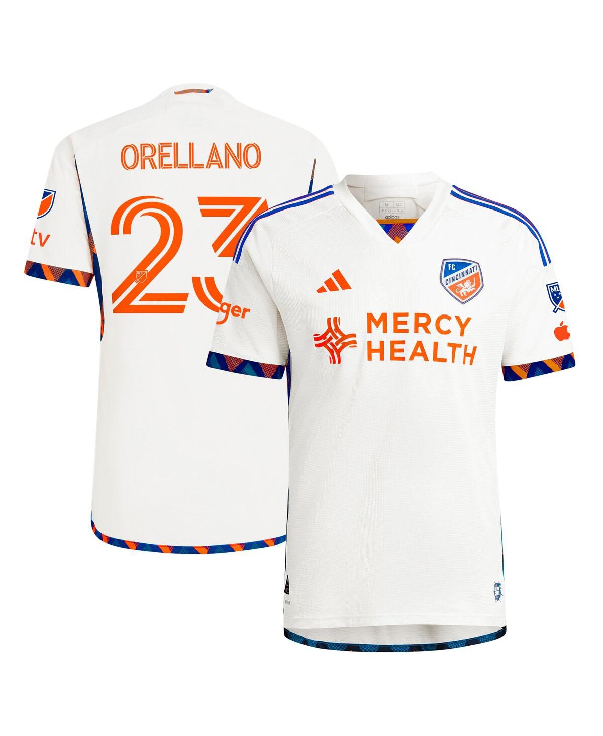 Adidas Men's Luca Orellano White Fc Cincinnati 2024 the Canvas Kit Authentic Player Jersey - White
