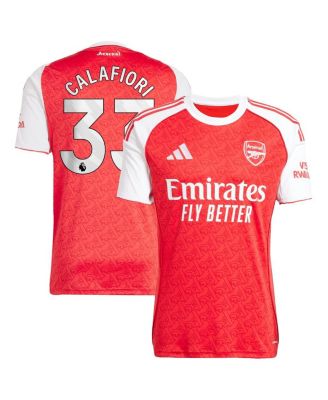 adidas - Men's Riccardo Calafiori Red Arsenal 2025/26 Home Replica Player Jersey