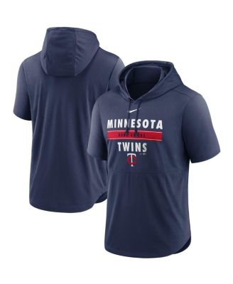 Nike - Men's Navy Minnesota Twins Home Team Short Sleeve Hoodie Top